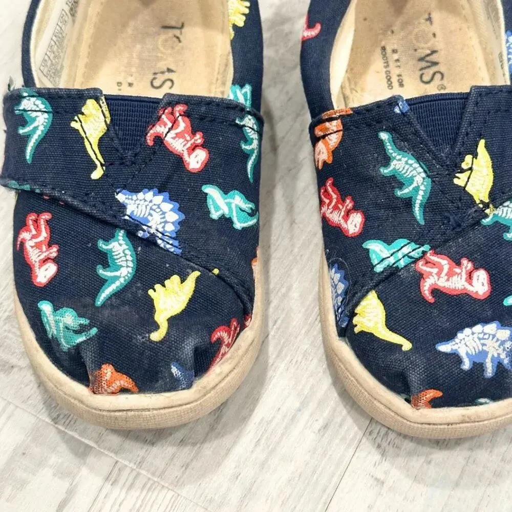 Toms Belmont Dino Slip On Casual Blue, Green, Red 7